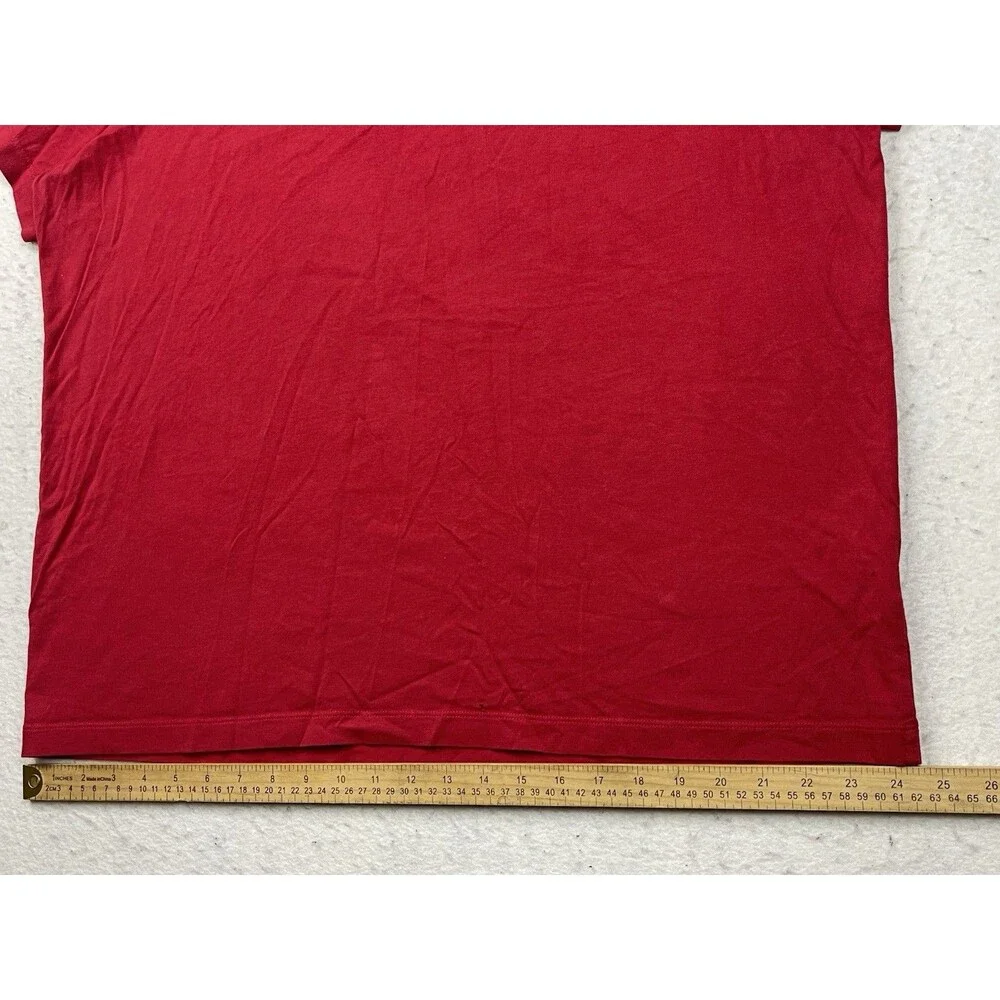 Jordan Jumpman Mens 2XL Black Embroidered Jumpman Logo Red Short Sleeve T-shirt